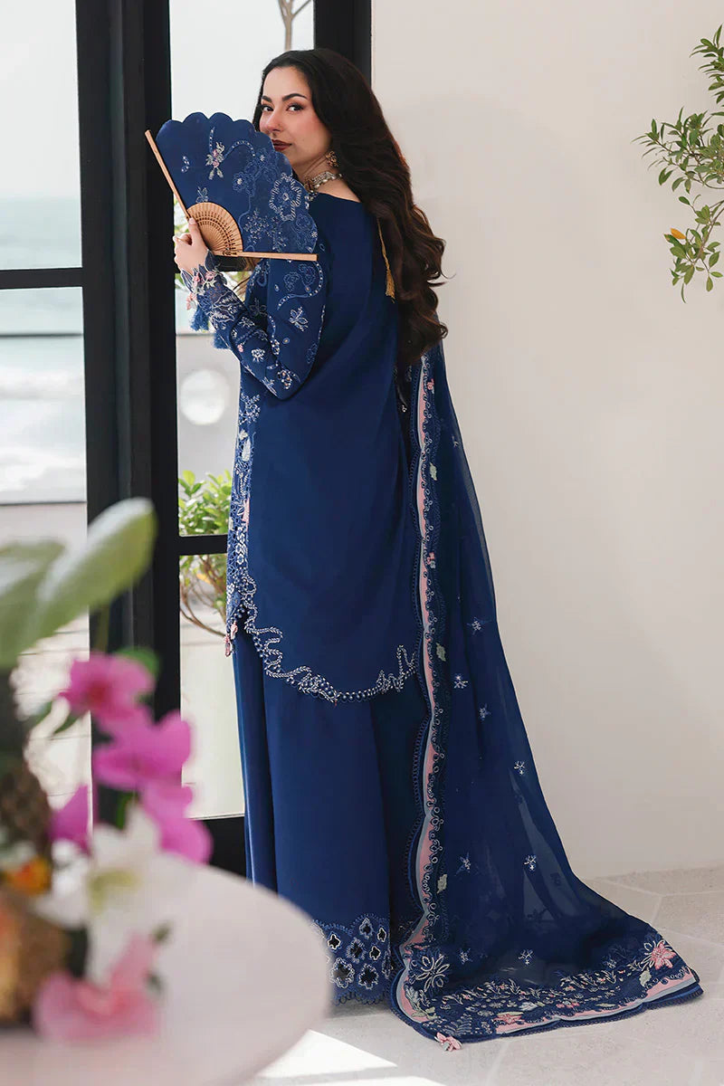 Midnight Navy - 3 Piece Embroidered Lawn | Ready To Wear