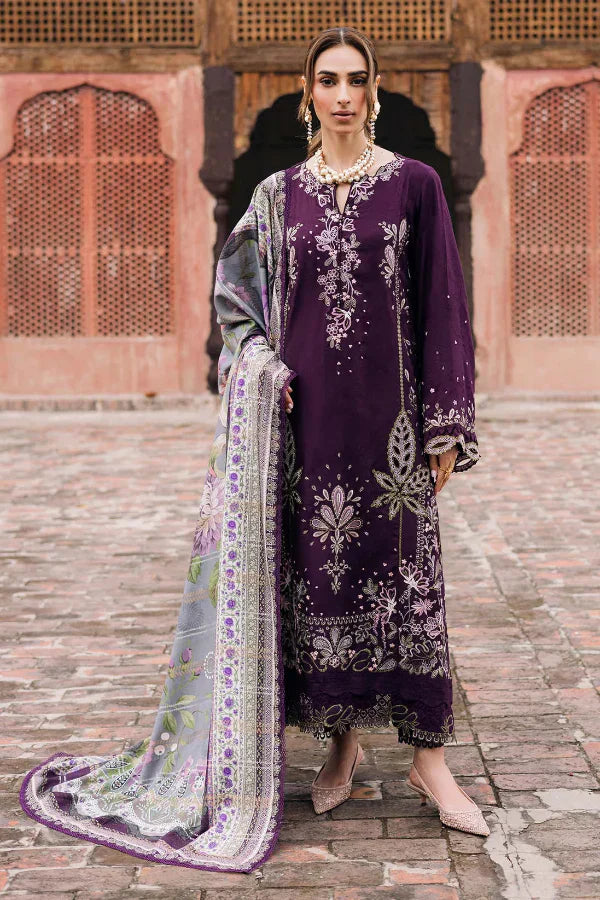 03-Piece Lawn Suit With Embroidery - Ready To Wear