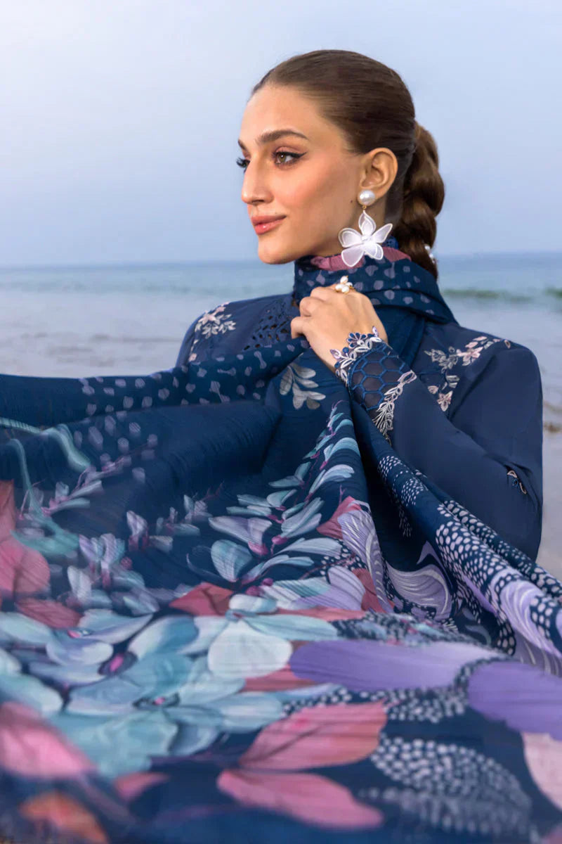 03-Piece Embroidered Chikankari Suit - Ready To Wear
