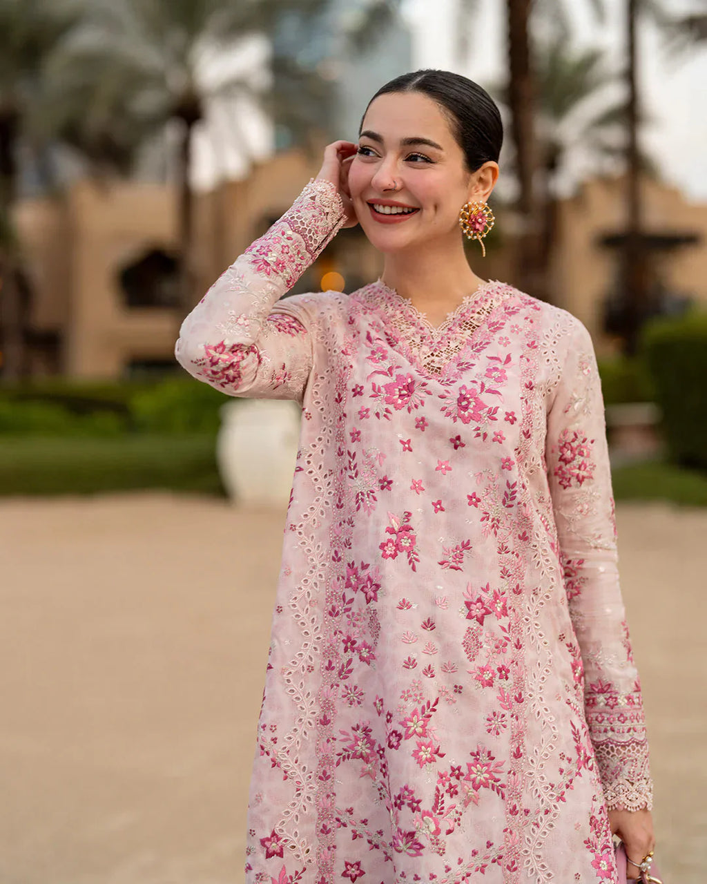 Blush Pink - Embroidered Lawn Suit | Read To Wear