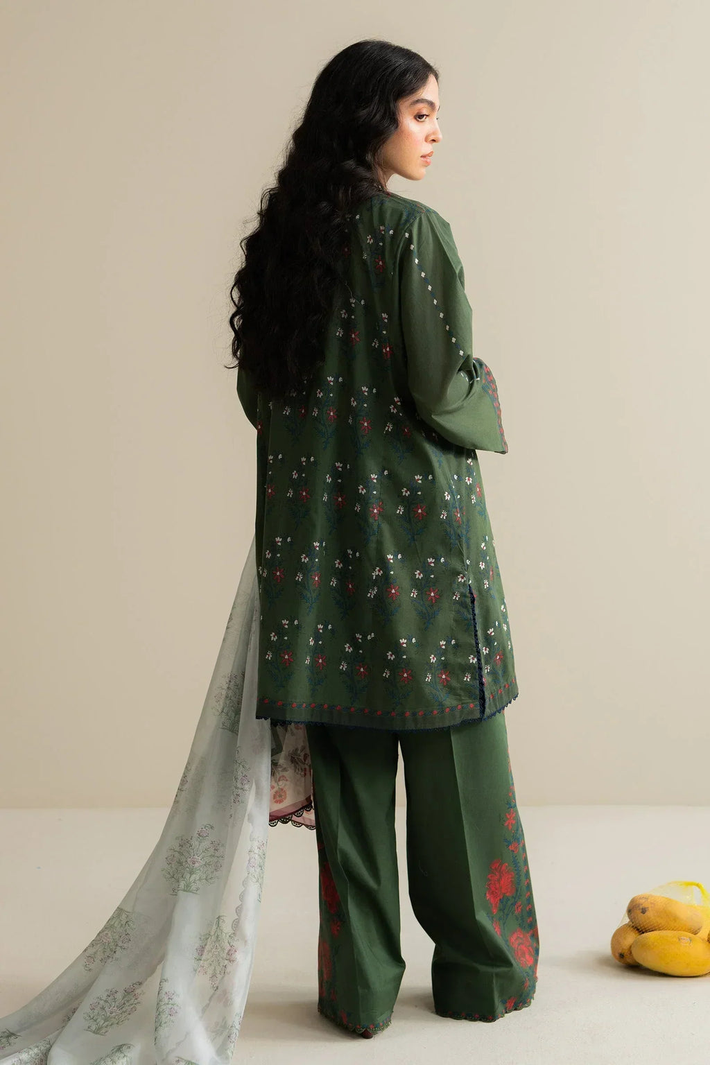 3 Piece Stitched Designer Suit - Ready To Wear