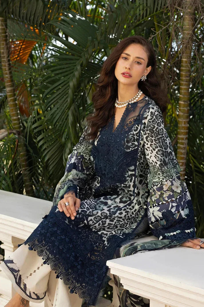 03-Piece Lawn Suit With Embroidery - Ready To Wear
