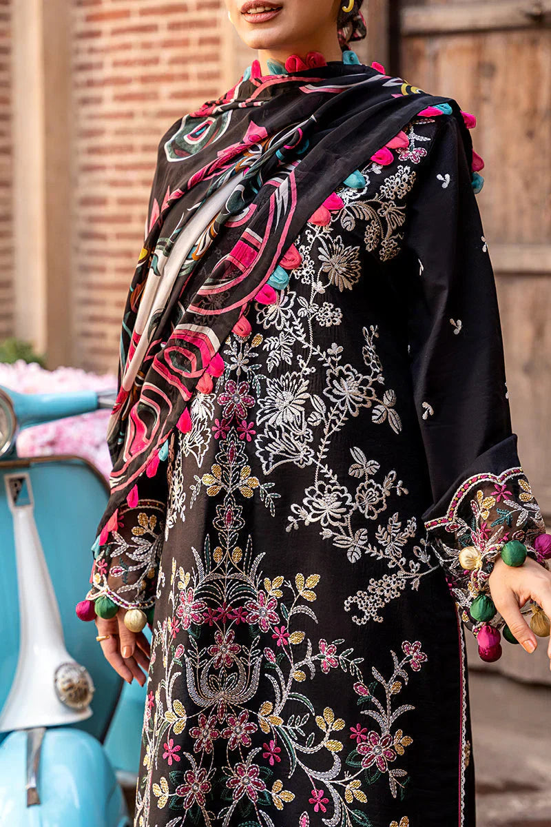 03-Piece Printed Lawn With Heavy Thread Embroidery Suit - Ready To Wear
