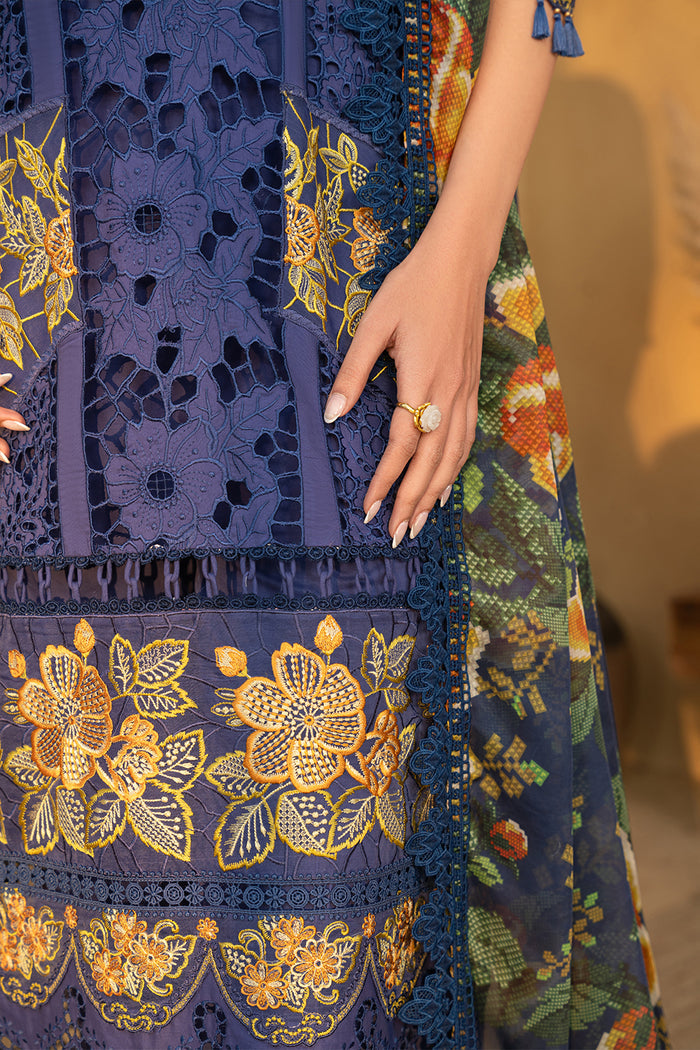 3 Piece Stitched Chikankari Embroidered Suit - Ready To Wear