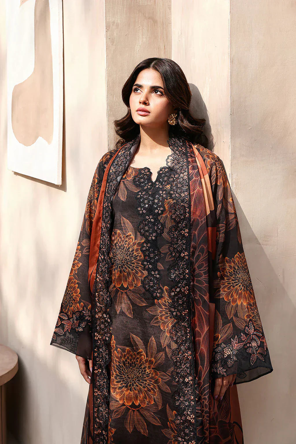 03-Piece Printed Lawn Suit  - Ready To Wear