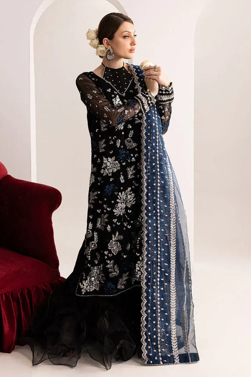 03-Piece Chiffon Suit With Embroidery - Ready To Wear